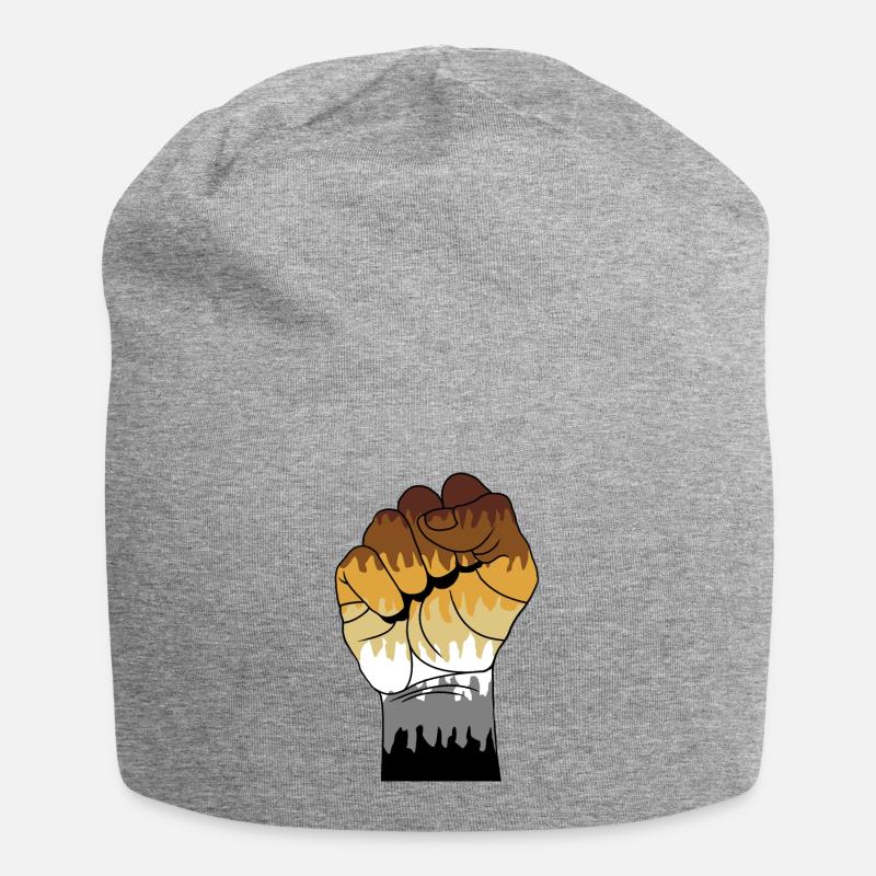 Bärenfaust - Jersey-Beanie - Grau meliert