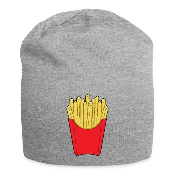 French fries - Jersey Beanie - heather grey - Front