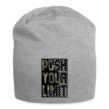 push your limit - Jersey Beanie - heather grey - Front