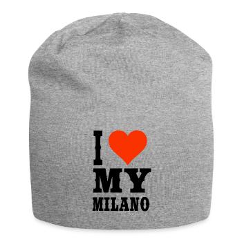 I love my Milano - cool Milan T-shirt - Jersey Beanie - heather grey - Front