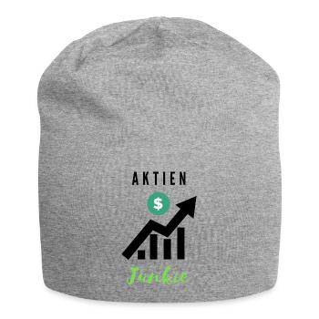 Aktien Junkie 1 - Jersey-Beanie - Grau meliert - Vorne