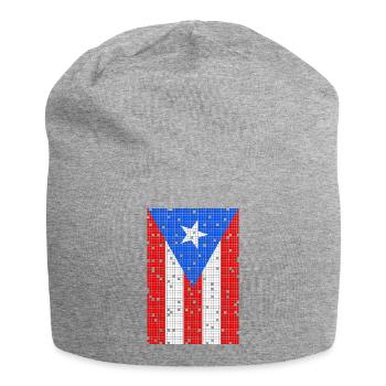 8bit Puerto Rico - Jersey-Beanie - Grau meliert - Vorne