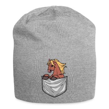 Cool Icelandic Horses Horse Love Horses Horse Fan - Jersey Beanie - heather grey - Front