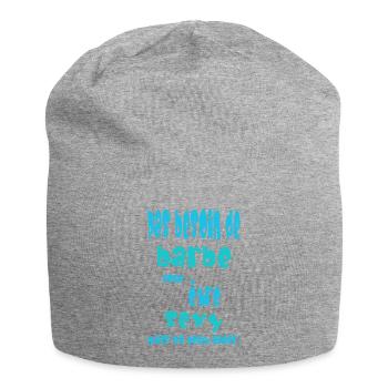 Pas besoin de barbe pour être sexy, mais... - Bonnet en jersey - gris chiné - Devant