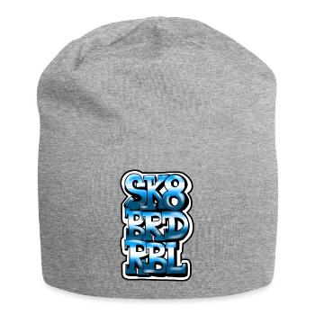 Skateboard Rebel - Jersey Beanie - heather grey - Front