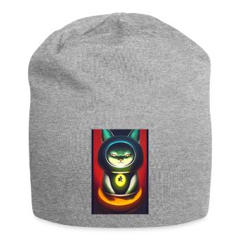 Maneki neko 3 - Jersey-Beanie - Grau meliert - Vorne