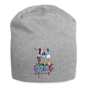Braut Braut Hochzeit Junggesellenabschied Brautjungfernabschied - Jersey-Beanie - Grau meliert - Vorne