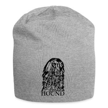 AFGHAN HOUND Portrait Wilsigns Chiens Chien - Bonnet en jersey - gris chiné - Devant
