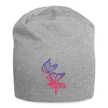 Monarch Butterfly Sketch Graphic Butterfly Lovers - Bonnet en jersey - gris chiné - Devant