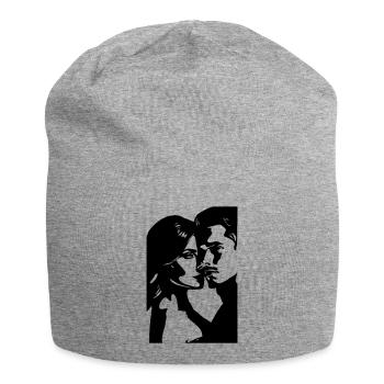 LIEBHABER II - Jersey-Beanie - Grau meliert - Vorne