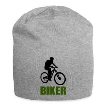 biker - Jersey Beanie - heather grey - Front