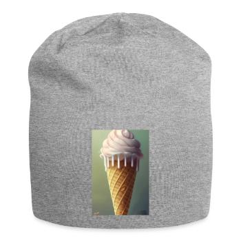 Eiscreme - Jersey-Beanie - Grau meliert - Vorne
