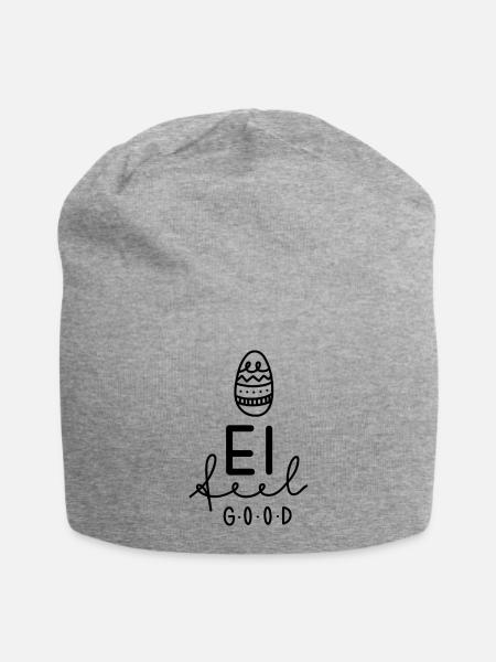 ei feel good - Jersey-Beanie - Grau meliert