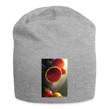 Früchte - Jersey-Beanie - Grau meliert - Vorne