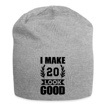 look good 20 - Jersey Beanie - heather grey - Front
