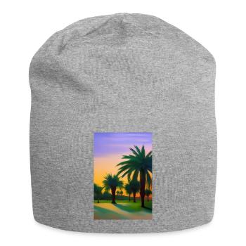 Arabische Wüste - Jersey-Beanie - Grau meliert - Vorne