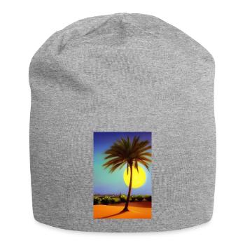Arabische Wüste - Jersey-Beanie - Grau meliert - Vorne