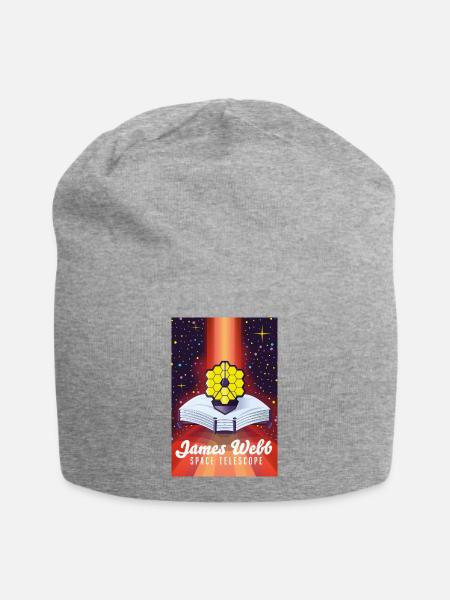 James-Webb-Weltraumteleskop - Jersey-Beanie - Grau meliert