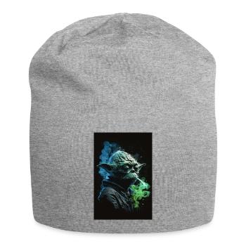 Meister am Marihuana rauchen - Jersey-Beanie - Grau meliert - Vorne