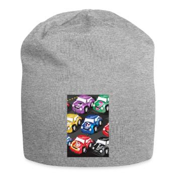 Niedliche ferngesteuerte Rennwagen - Jersey-Beanie - Grau meliert - Vorne