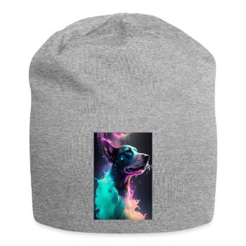 Cute dog - Jersey Beanie - heather grey - Front