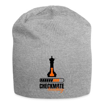 Checkmate Loading Queen and Pawn - Jersey Beanie - heather grey - Front