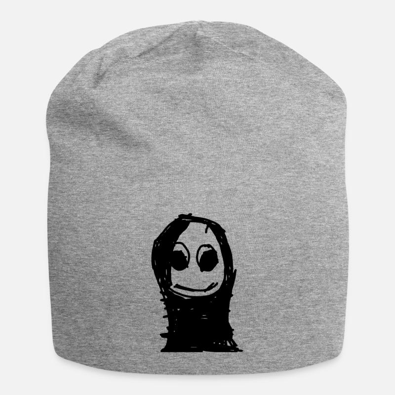 Dark Lilly - Jersey Beanie - heather grey