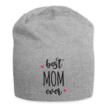 Best Mom Ever - Jersey Beanie - heather grey - Front