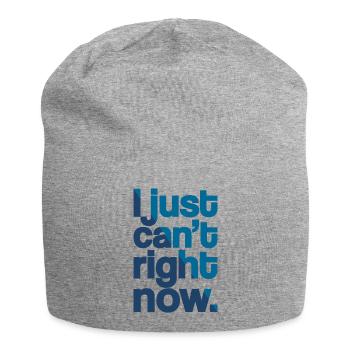 Just Can't - Jersey Beanie - heather grey - Front