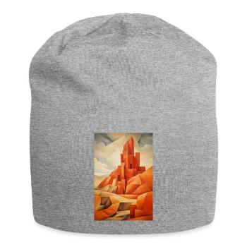 Paysage de Désert, village du désert - Bonnet en jersey - gris chiné - Devant