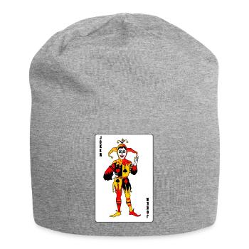 Playing Card Joker Color - Jersey Beanie - heather grey - Front