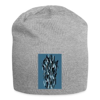 Camouflage Art Blue Gaming - Jersey Beanie - heather grey - Front