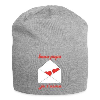 Beautiful daddy I love you - Jersey Beanie - heather grey - Front
