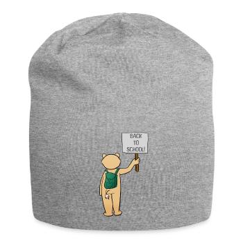 Back to School - Jersey-Beanie - Grau meliert - Vorne