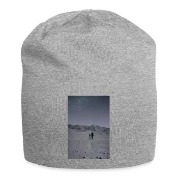 Astronauten bei der Monderkundung Lunar - Jersey-Beanie - Grau meliert - Vorne