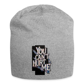 You Can't Hurt Me - Jersey Beanie - heather grey - Front