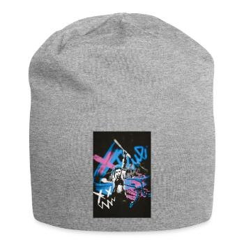 Paint town blue - Bonnet en jersey - gris chiné - Devant