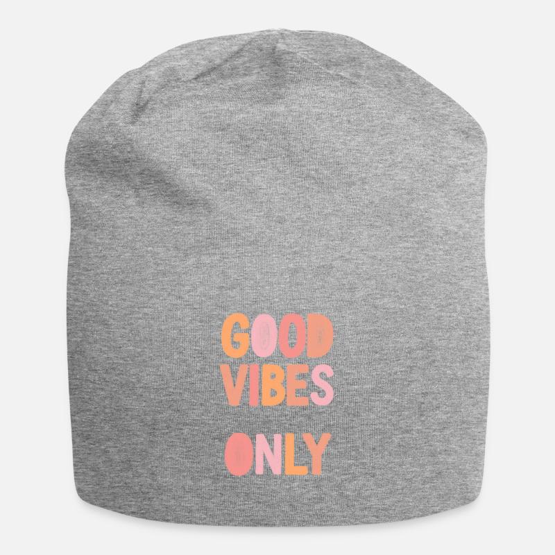Art de déclaration pastel - Bonnet en jersey - gris chiné