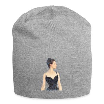 Madam X – Zeitlose Eleganz - Jersey-Beanie - Grau meliert - Vorne