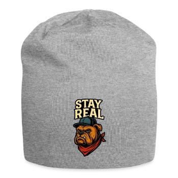 Toujours Authentique - Bonnet en jersey - gris chiné - Devant