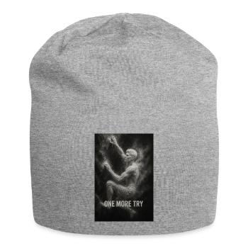 Encore un essai. - Bonnet en jersey - gris chiné - Devant