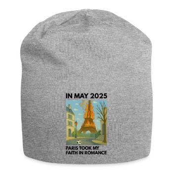 Eiffelturm on Fire - Jersey-Beanie - Grau meliert - Vorne