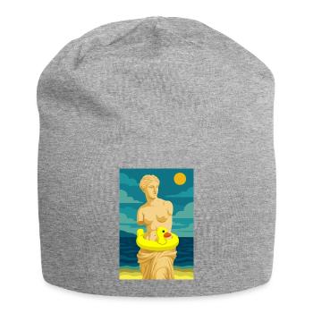 The Venus (at the beach) - Jersey Beanie - heather grey - Front
