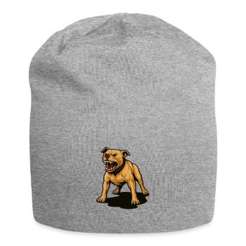 Pitbull – No leash, no mercy - Jersey Beanie - heather grey - Front