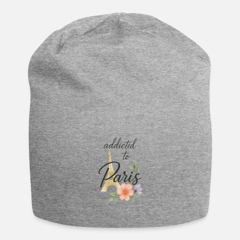 Accro à Paris - Bonnet en jersey - gris chiné