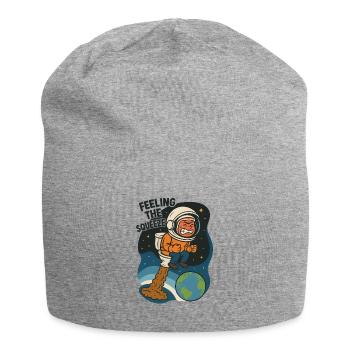 toilette selle toilette drôle astronaute enfants - Bonnet en jersey - gris chiné - Devant