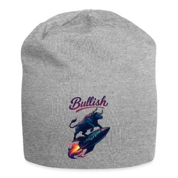 Stock Bull Bull Chart Profit Rocket Gift - Bonnet en jersey - gris chiné - Devant
