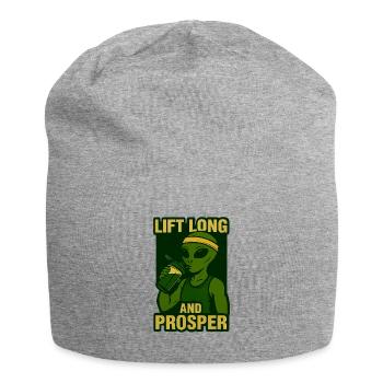 Alien Gym T-Shirt – Lift Long and Prosper  - Jersey Beanie - heather grey - Front