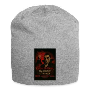 Gothic Dracula – T-shirt pour enfants de la nuit - Bonnet en jersey - gris chiné - Devant