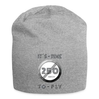 250 KM/H Temps de vol - Bonnet en jersey - gris chiné - Devant